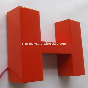 Interior 3D Gel LED Letters Signs